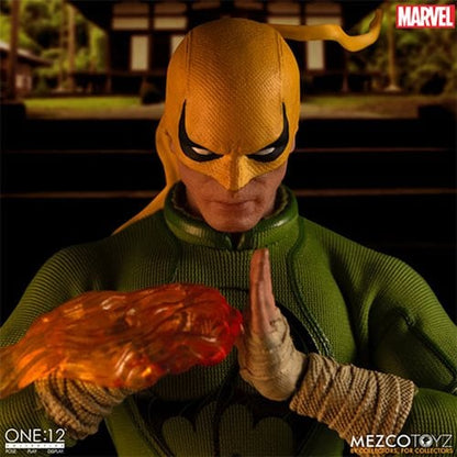 Iron Fist One:12 Collective Action Figure - ReRun — masked portrait with chi fist effect