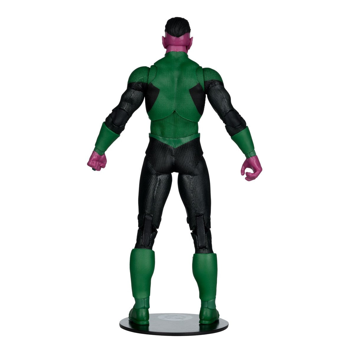 DC Multiverse Wave 31 Green Lantern Sinestro Green Lantern Corps 1 7-Inch Scale Action Figure — Green Lantern Sinestro, rear view on display base