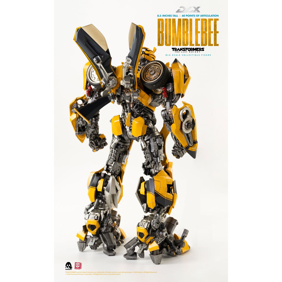 Transformers: The Last Knight Bumblebee DLX Action Figure — full rear standing view