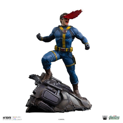 Avengers: Doomsday Cyclops Battle Diorama Series Art Scale 1:10 Limited Edition Statues — full view with optic-blast head