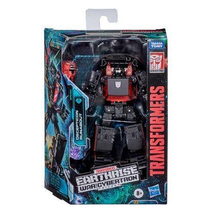 Transformers Generations War for Cybertron: Earthrise Deluxe WFC-E41 Decepticon Runabout — front window-box packaging