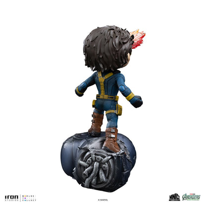 Avengers: Doomsday Cyclops MiniCo Vinyl Figure — Cyclops MiniCo rear view showing costume and base