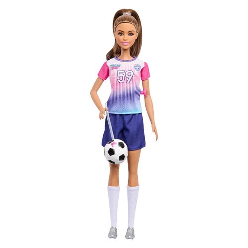 Barbie Sports in Action Soccer Player Doll