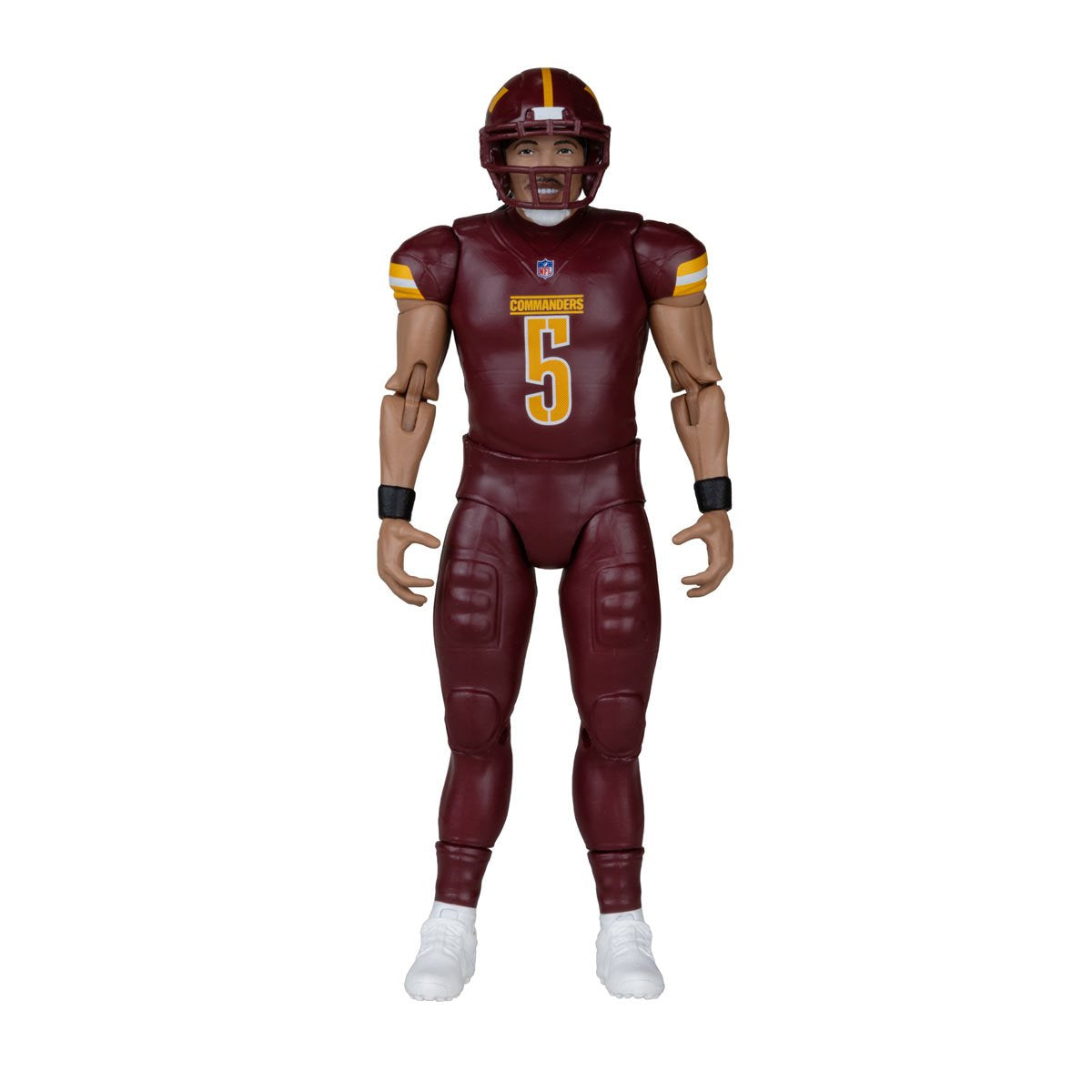 NFL McFarlane's SportsPicks Wave 2 Washington Commanders Jayden Daniels 6-Inch Action Figure — Jayden Daniels Commanders SportsPicks Wave 2 figure, full front view