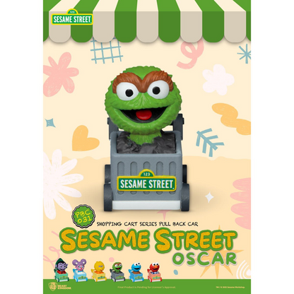 Sesame Street Shopping Cart Pull Back Car Series PBC-031 Blind Box Vehicles