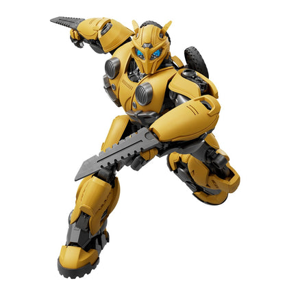 Transformers Classic Class Bumblebee CC27 Blokees Model Kit — battle-mask pose with forearm blades
