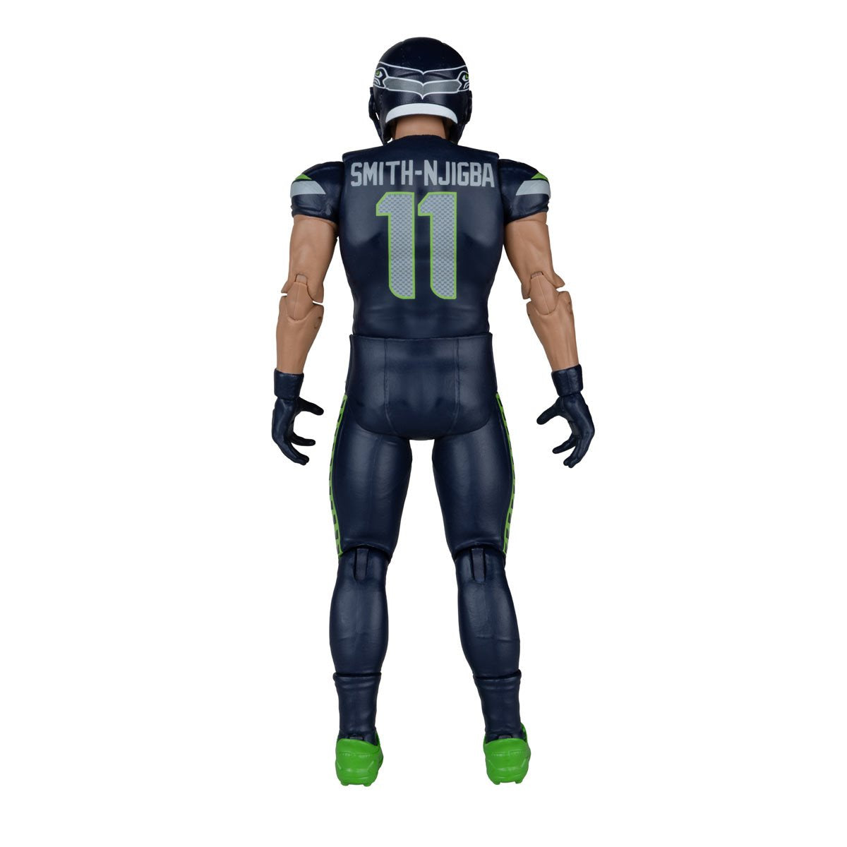 NFL McFarlane's SportsPicks Wave 2 Seattle Seahawks Jaxon Smith-Njigba 6-Inch Action Figure — Jaxon Smith-Njigba Seahawks SportsPicks Wave 2 figure, rear view