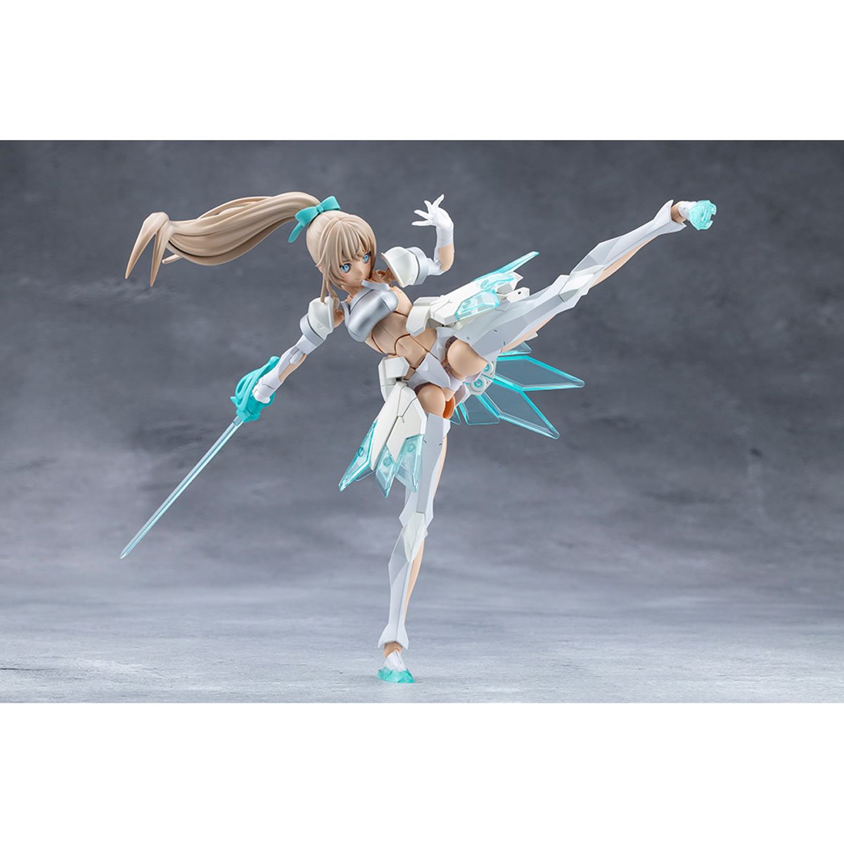 Megalomaria Unlimited Universe Emulator #3 Model Kit — high-kick pose holding sword