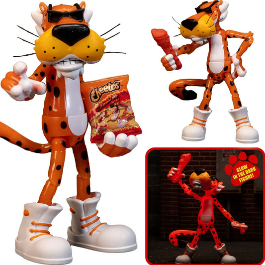 Cheetos Chester Cheetah Flamin' Hot Glow-in-the-Dark 6-Inch Action Figure