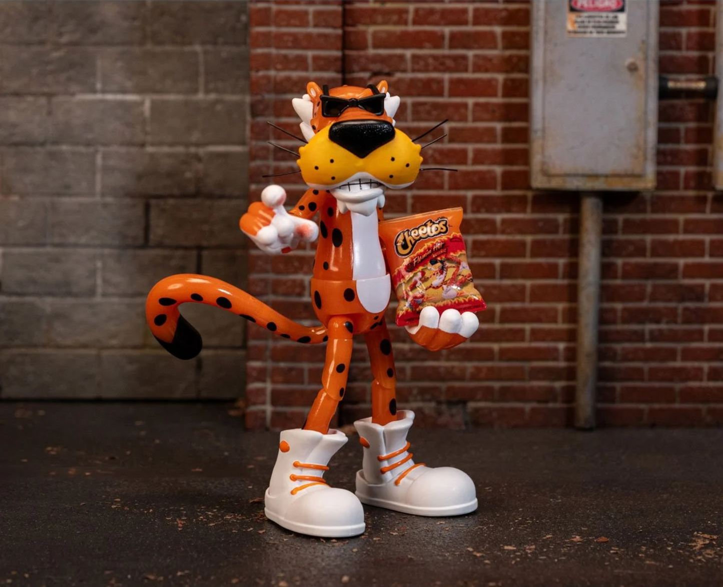 Cheetos Chester Cheetah Flamin' Hot Glow-in-the-Dark 6-Inch Action Figure