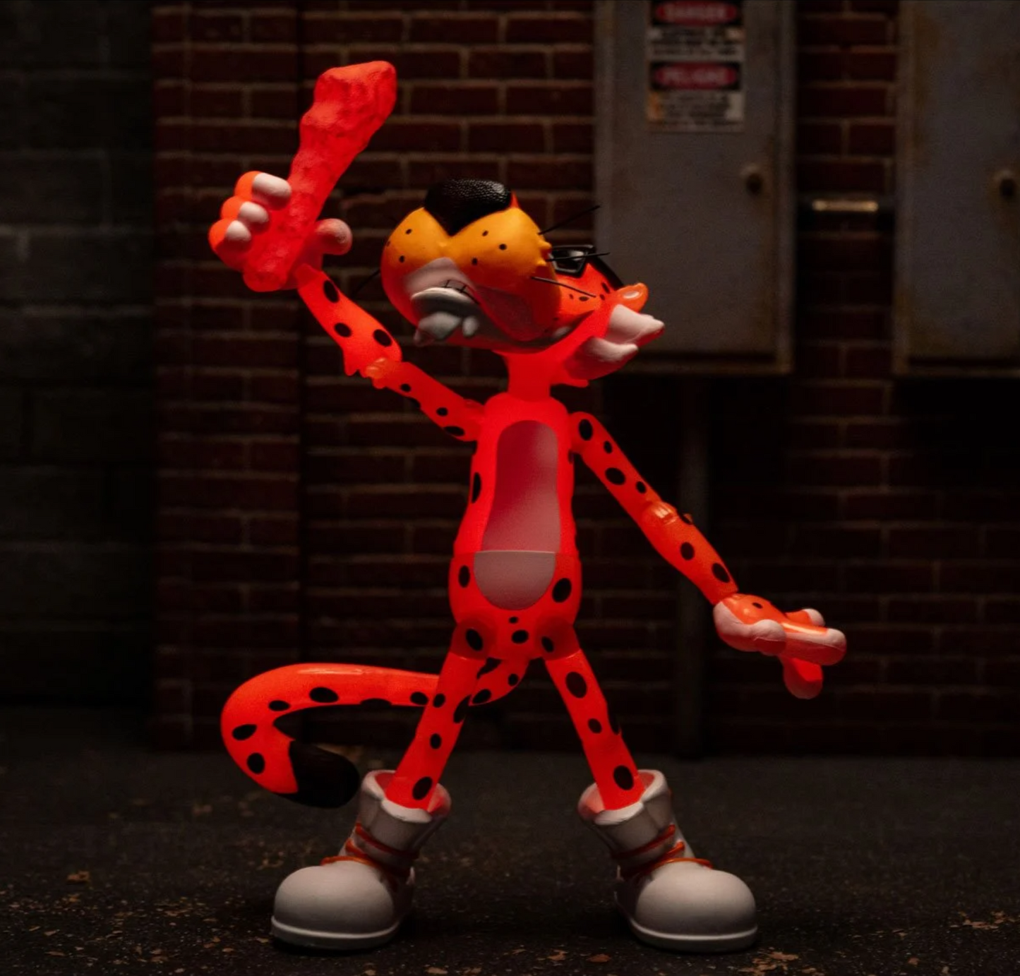 Cheetos Chester Cheetah Flamin' Hot Glow-in-the-Dark 6-Inch Action Figure