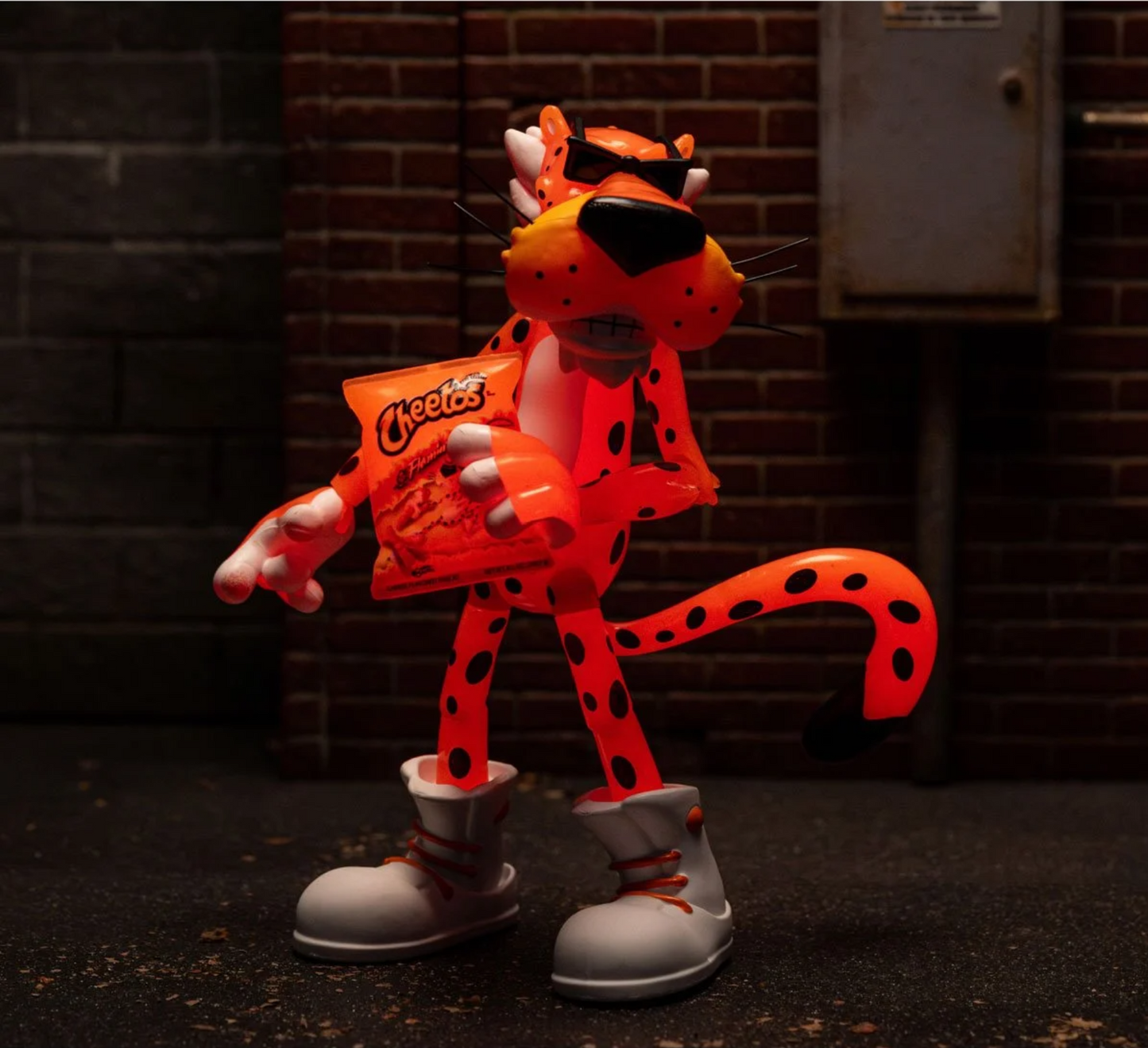 Cheetos Chester Cheetah Flamin' Hot Glow-in-the-Dark 6-Inch Action Figure