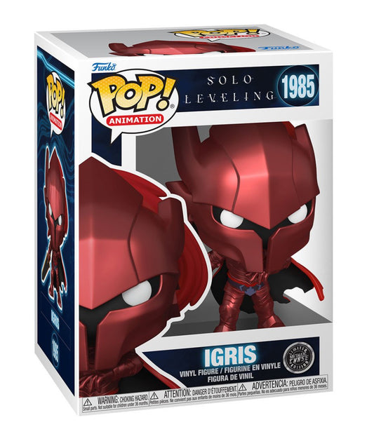 Funko Pop! Solo Leveling - Igris #1985 Chase Vinyl Figures Metallic Limited Ed