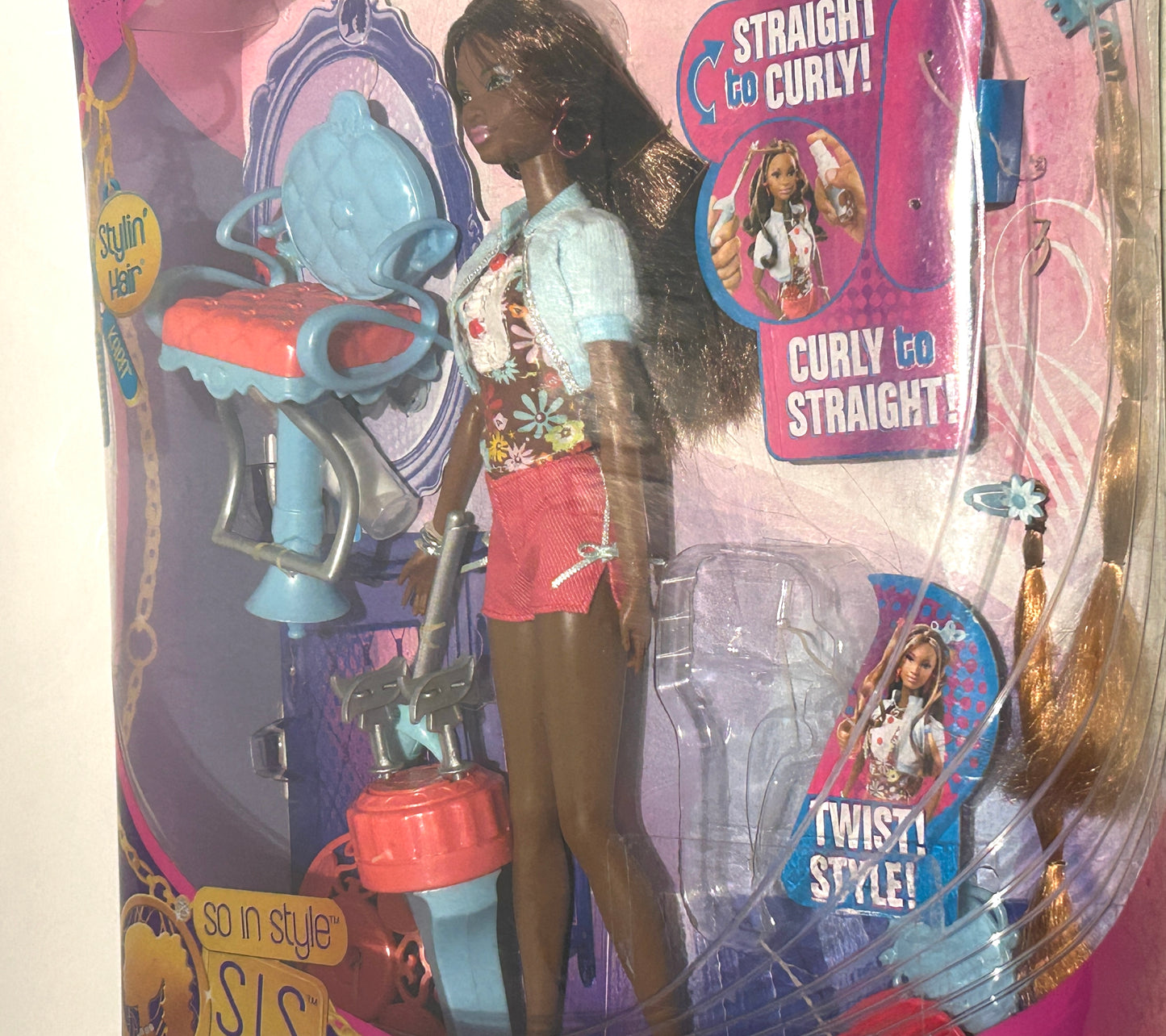 Barbie Stylin' Hair Kara So In Style Doll 2009 Mattel P8328 DMG African American