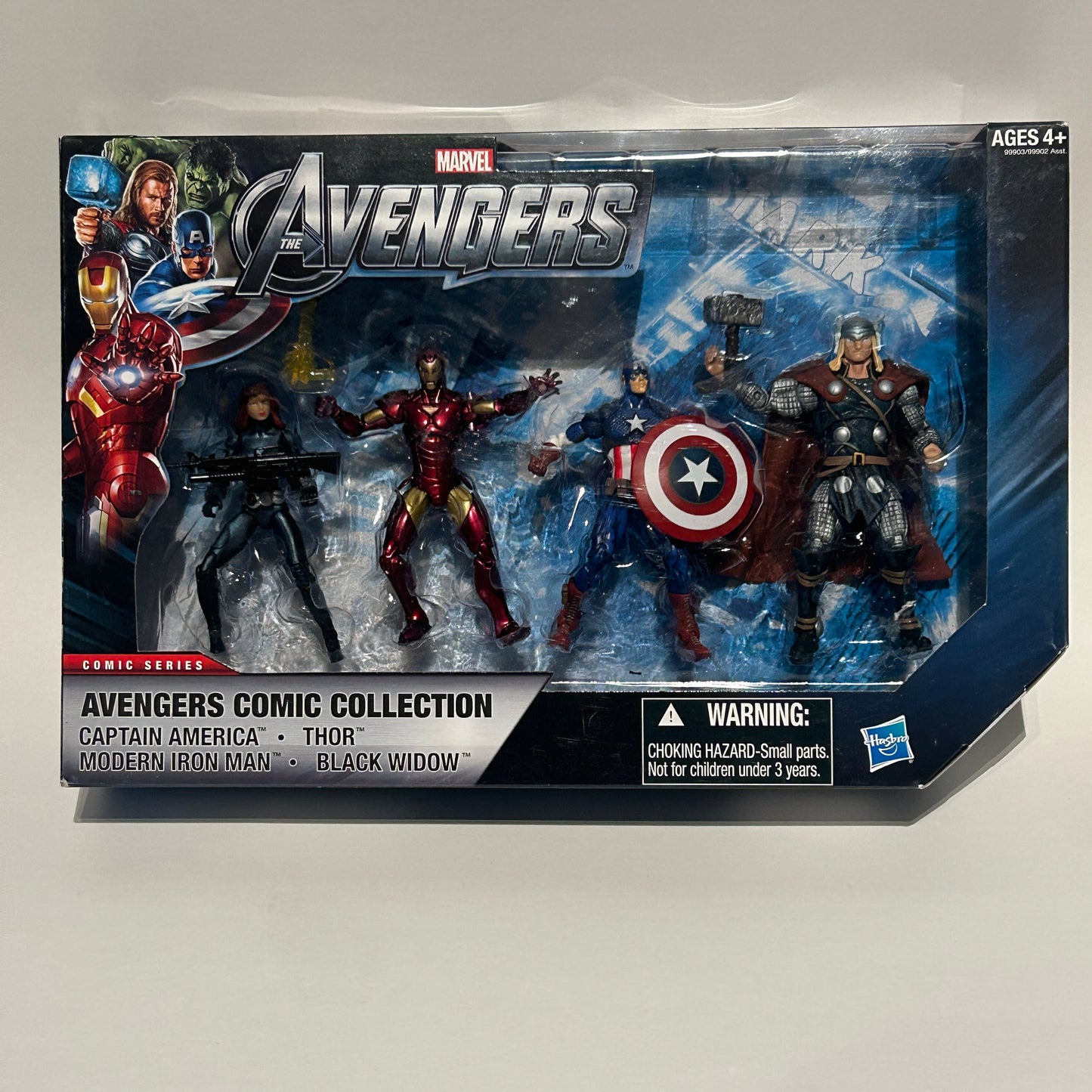 Marvel The Avengers Exclusive 4-Pack Set Captain America Thor Iron Man Black Widow