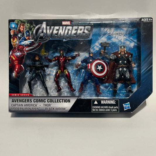 Marvel The Avengers Exclusive 4-Pack Set Captain America Thor Iron Man Black Widow