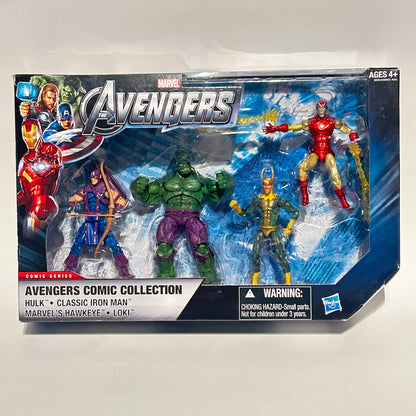 Marvel The Avengers Comic Collection figures Hulk Loki Iron Man Hawkeye Hasbro