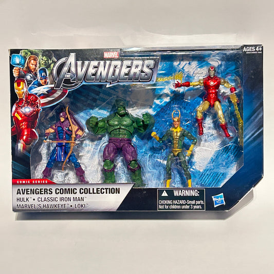 Marvel The Avengers Comic Collection figures Hulk Loki Iron Man Hawkeye Hasbro
