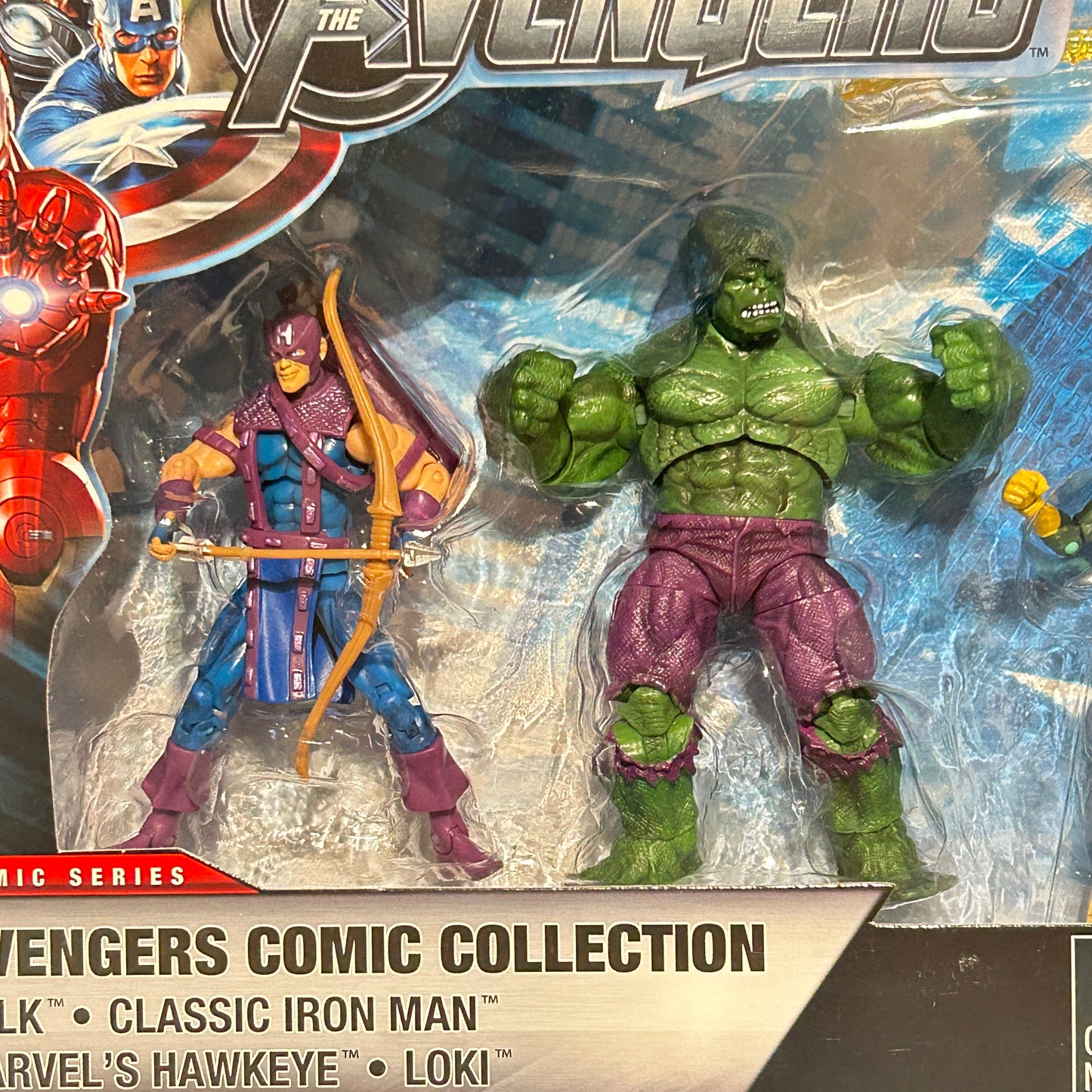 Marvel The Avengers Comic Collection figures Hulk Loki Iron Man Hawkeye Hasbro