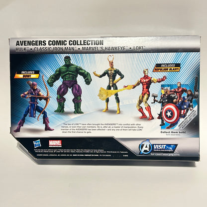 Marvel The Avengers Comic Collection figures Hulk Loki Iron Man Hawkeye Hasbro