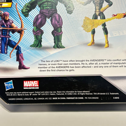 Marvel The Avengers Comic Collection figures Hulk Loki Iron Man Hawkeye Hasbro