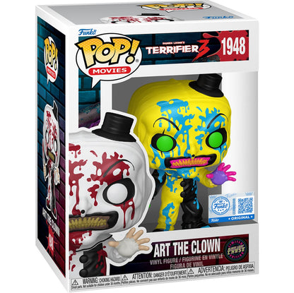 Terrifier 3 Art the Clown Bloody Funko Pop! EE Exclusive Black Light Chase Horror