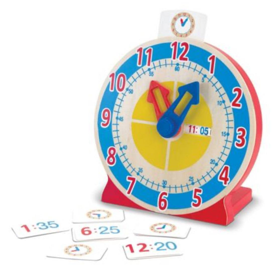 Melissa & Doug Turn & Tell Wooden Clock Educational Toy