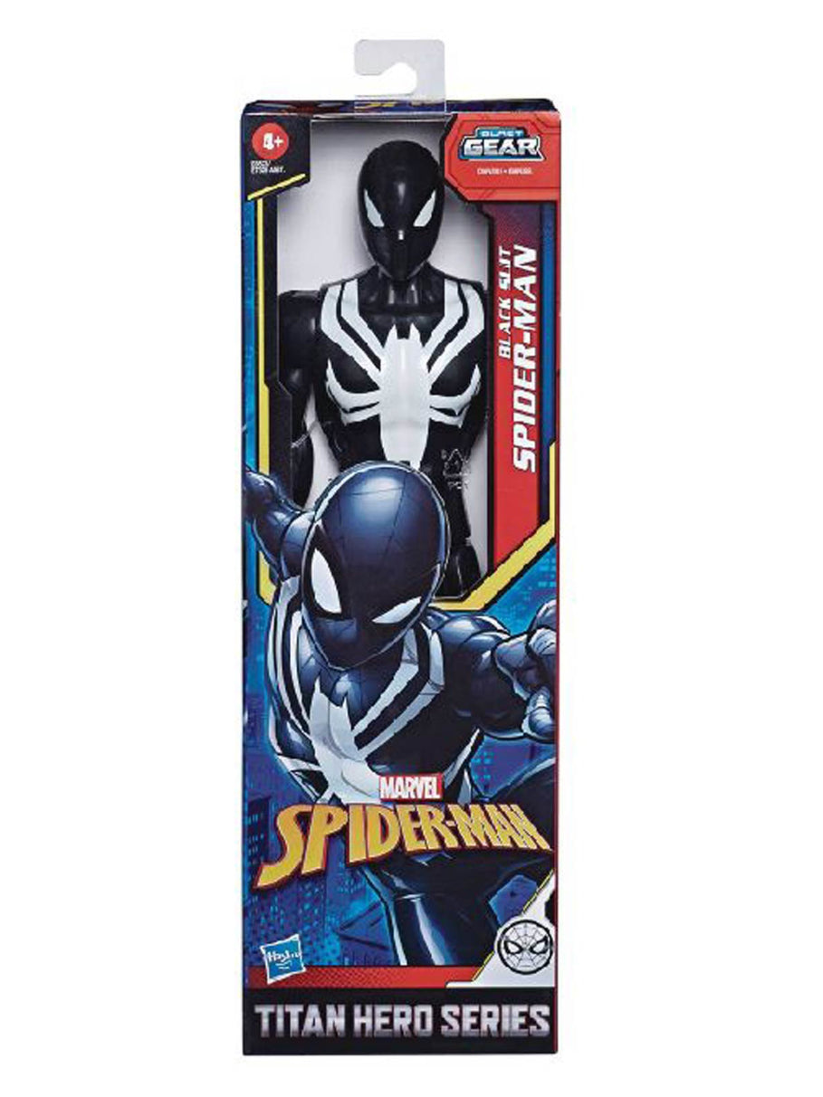 Spider Man Black Suit Titan Hero Series Marvel Hasbro NEW 12" Figure