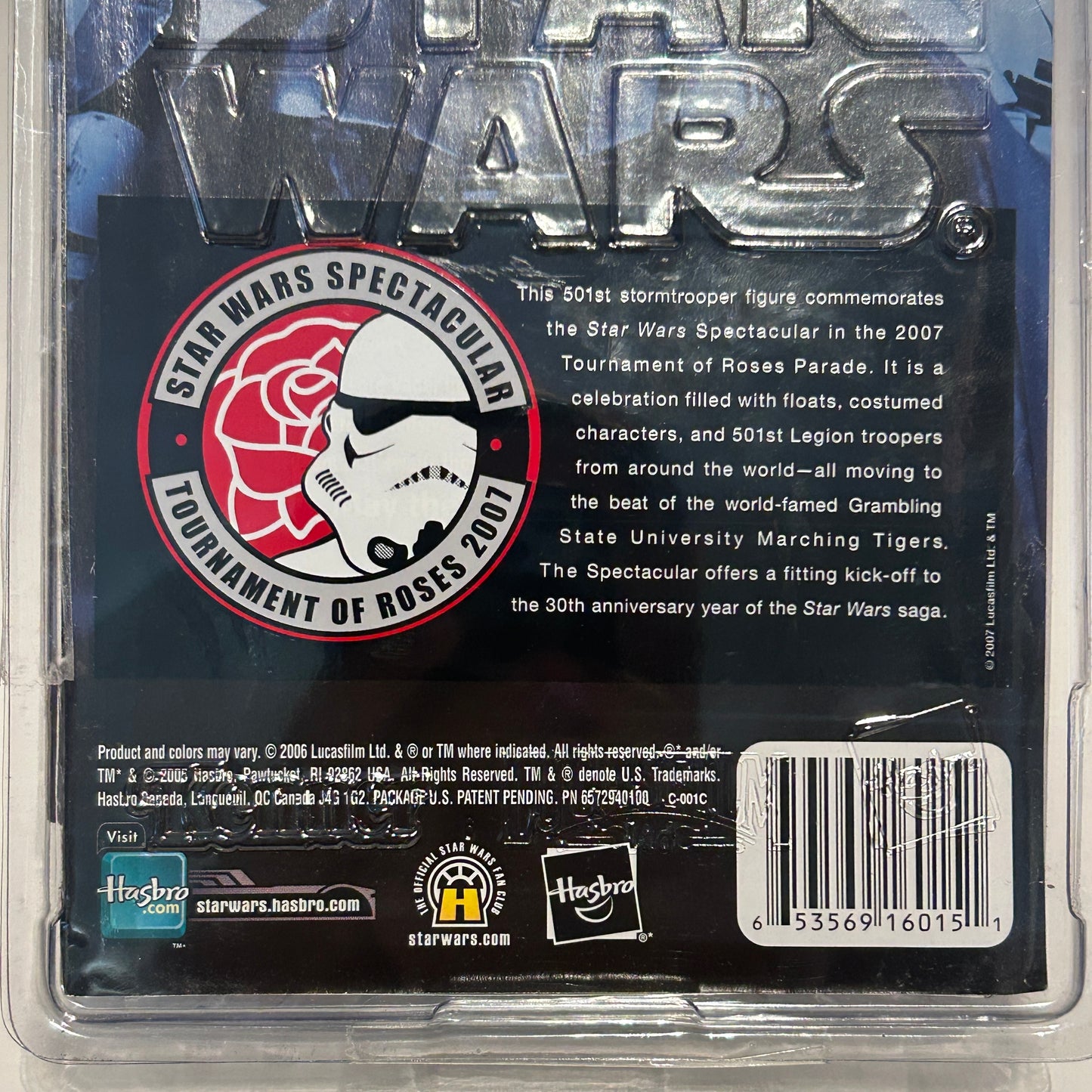 Star Wars 501st Stormtrooper Tournament of Roses Parade George Lucas Card 2007