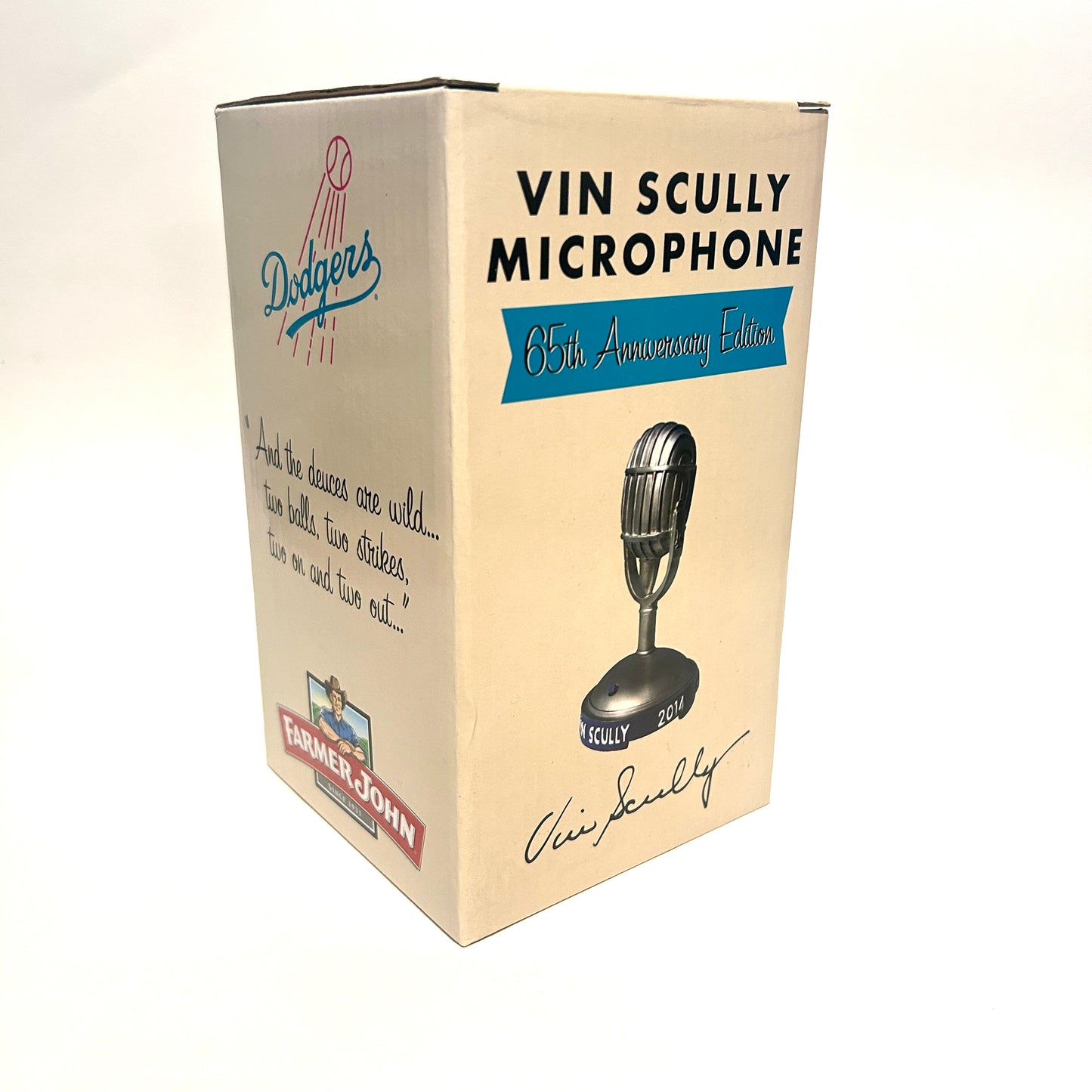 Dodgers 65th Anniversary Edition Vin Scully Microphone Statue 2014 Baseball MLB Promo