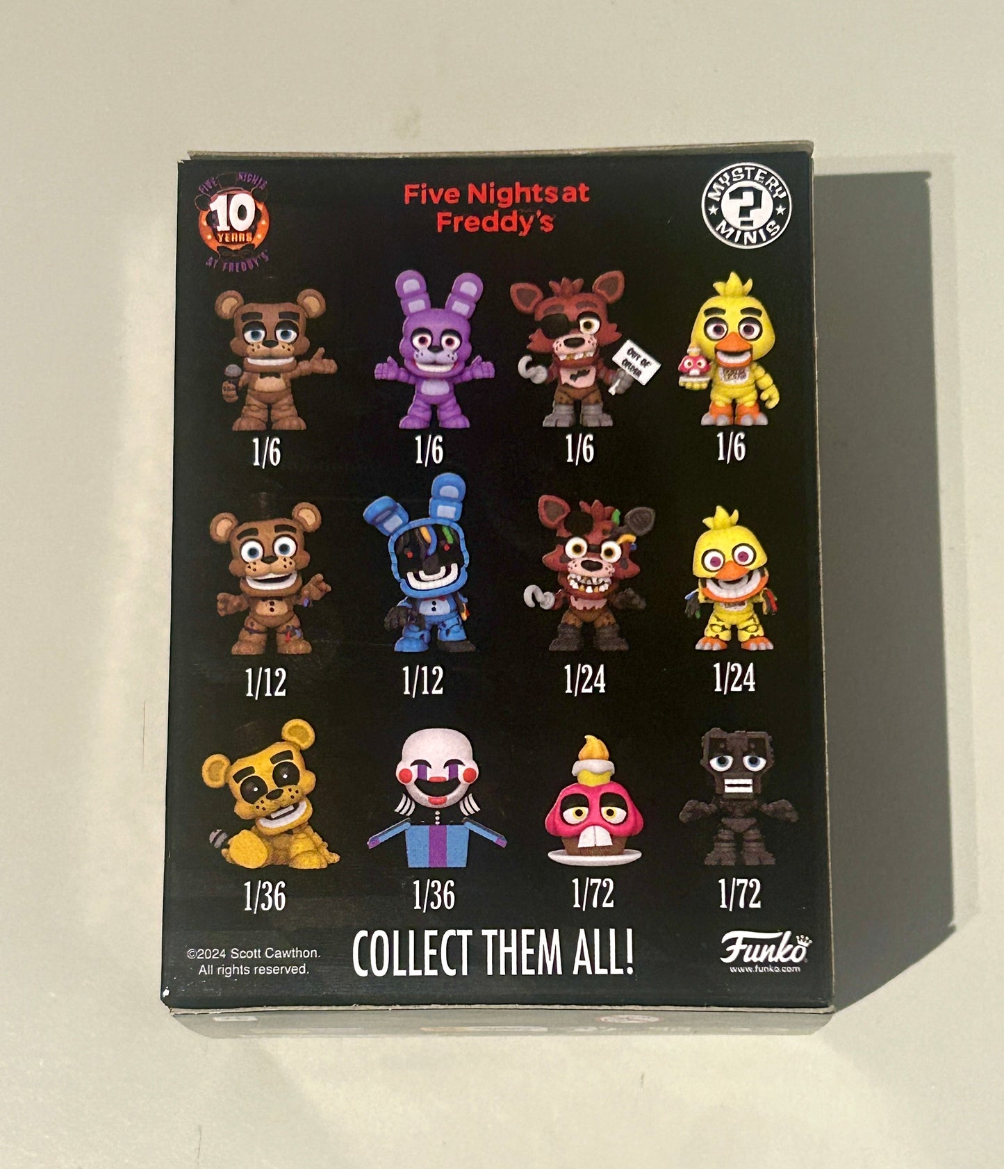 Five Nights at Freddy's Mystery Mini Figures 10 Anniversary 1 Random Figure