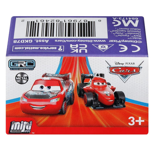 Disney Pixar Cars Mini Racers Blind Pack Mix 3, 1 Random Die-Cast Car