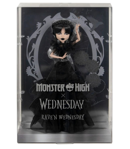 Monster High x Wednesday Addams Rave'N Dress Doll Gothic In Stock NRFB NEW