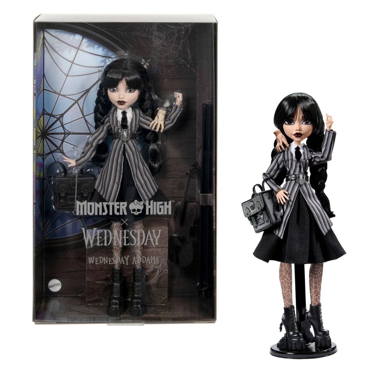 Monster High x Wednesday Addams Nevermore Academy Doll BY MATTEL Jenna Ortega