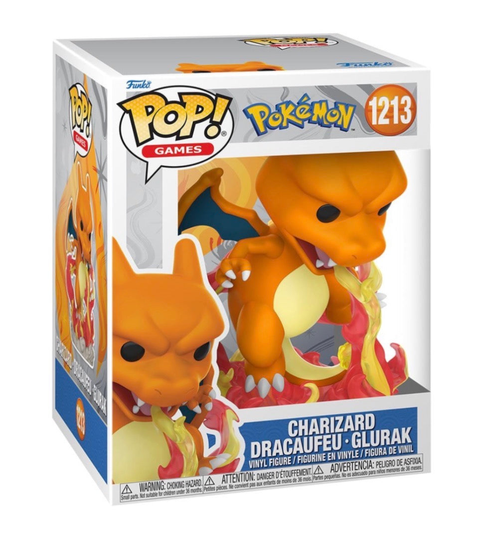 Pokemon Charizard Premium Funko Pop! Vinyl Figure #1213 Dragon Fire Flame