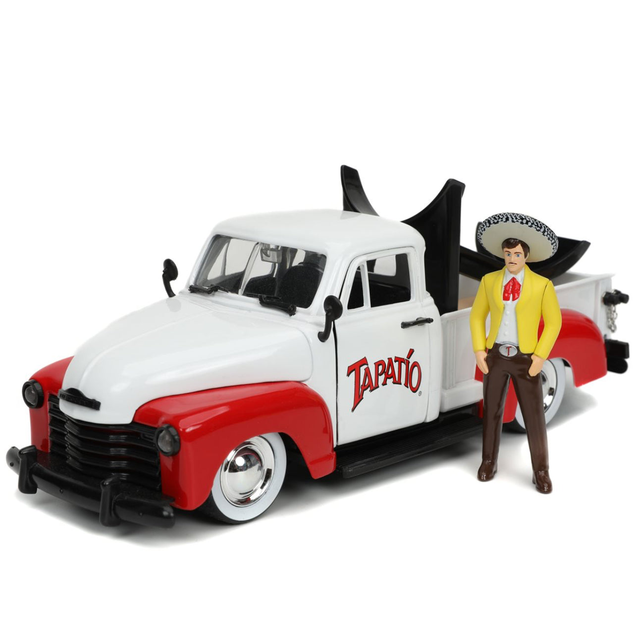 Charro Man & 1953 Chevy Pickup with Tapatio Bottle Holder Jada 1:24 Diecast