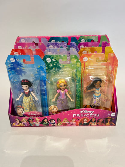 Disney Princess Small Doll 3.5" Mini 12pcs Mattel HPL55 Belle Snow Ariel Cinderella