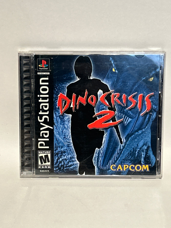 Dino Crisis 2 Capcom Playstation 1 PS1 CIB with Reg Card Black Label Survival
