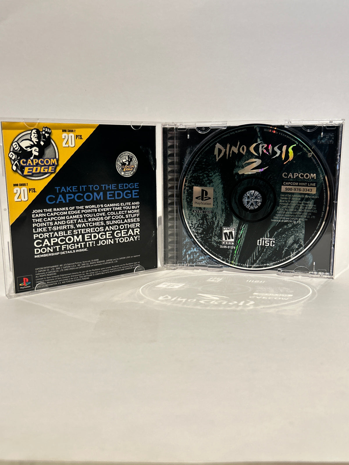 Dino Crisis 2 Capcom Playstation 1 PS1 CIB with Reg Card Black Label Survival