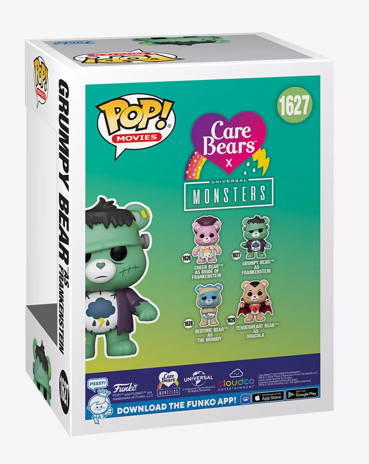 Care Bears X Monsters Grumpy Bear as Frankenstein Funko Pop #1627 Halloween