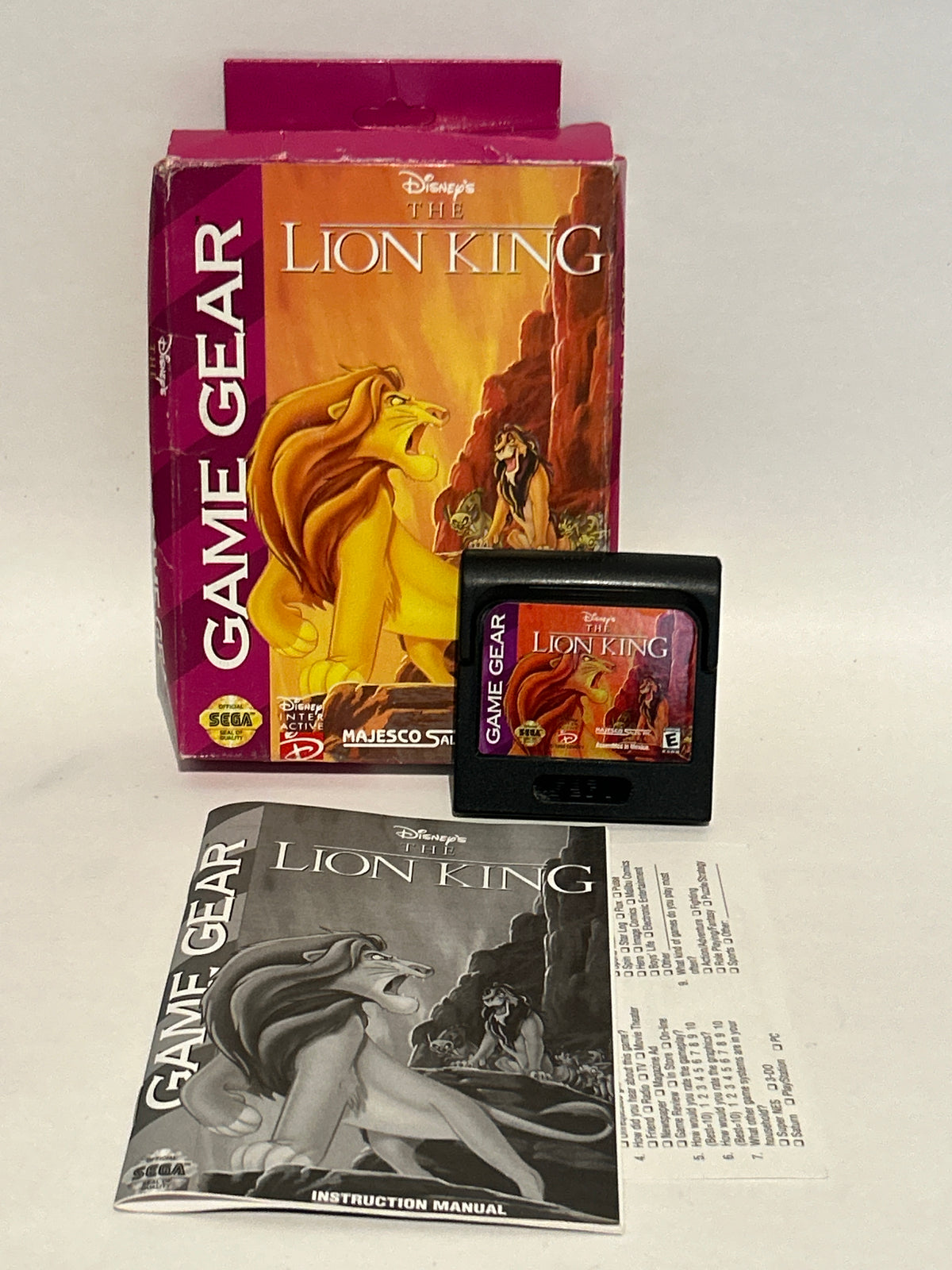 The Lion King (Sega Game Gear, 1994) Disney Handheld CIB Complete