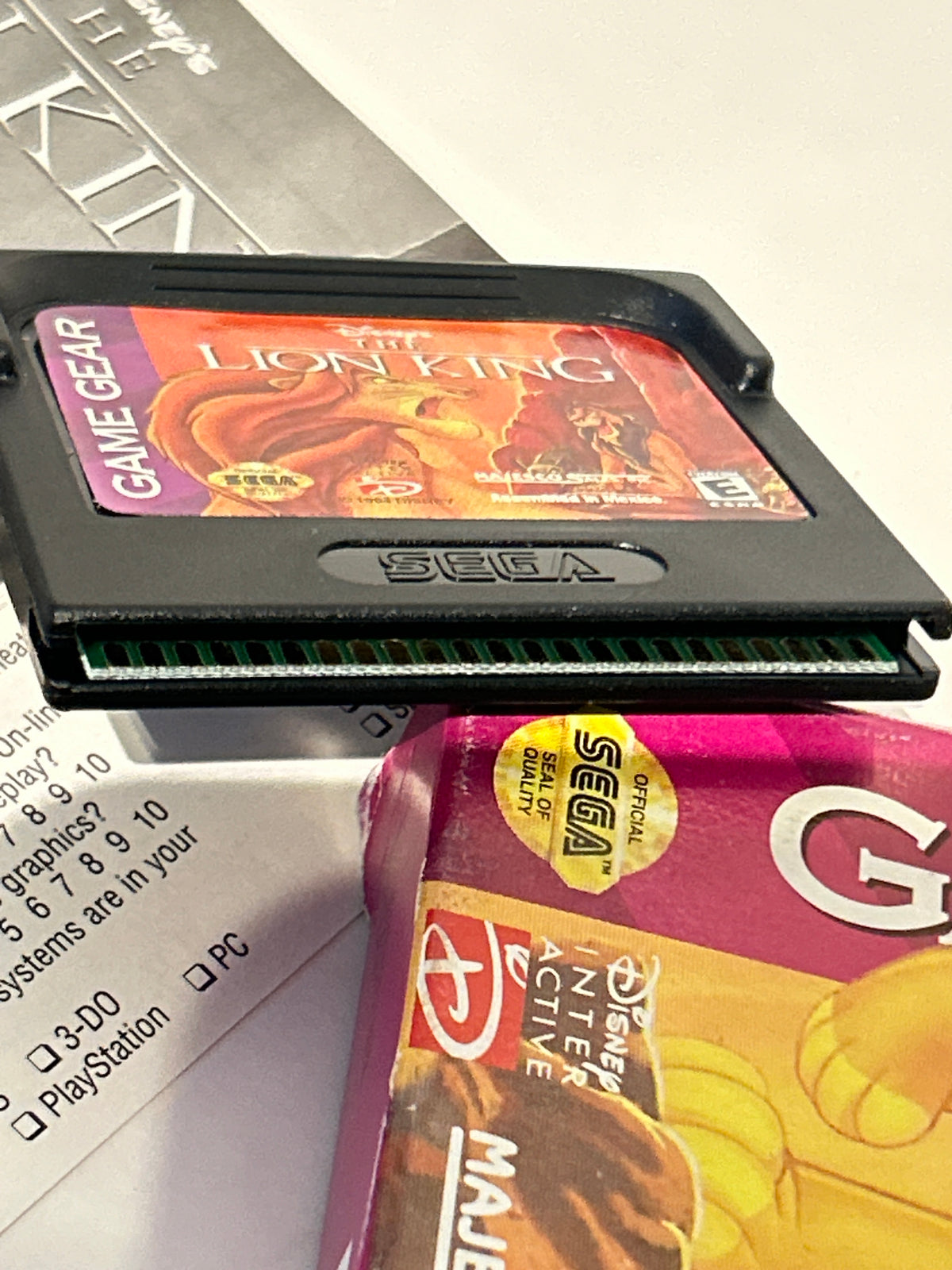 The Lion King (Sega Game Gear, 1994) Disney Handheld CIB Complete