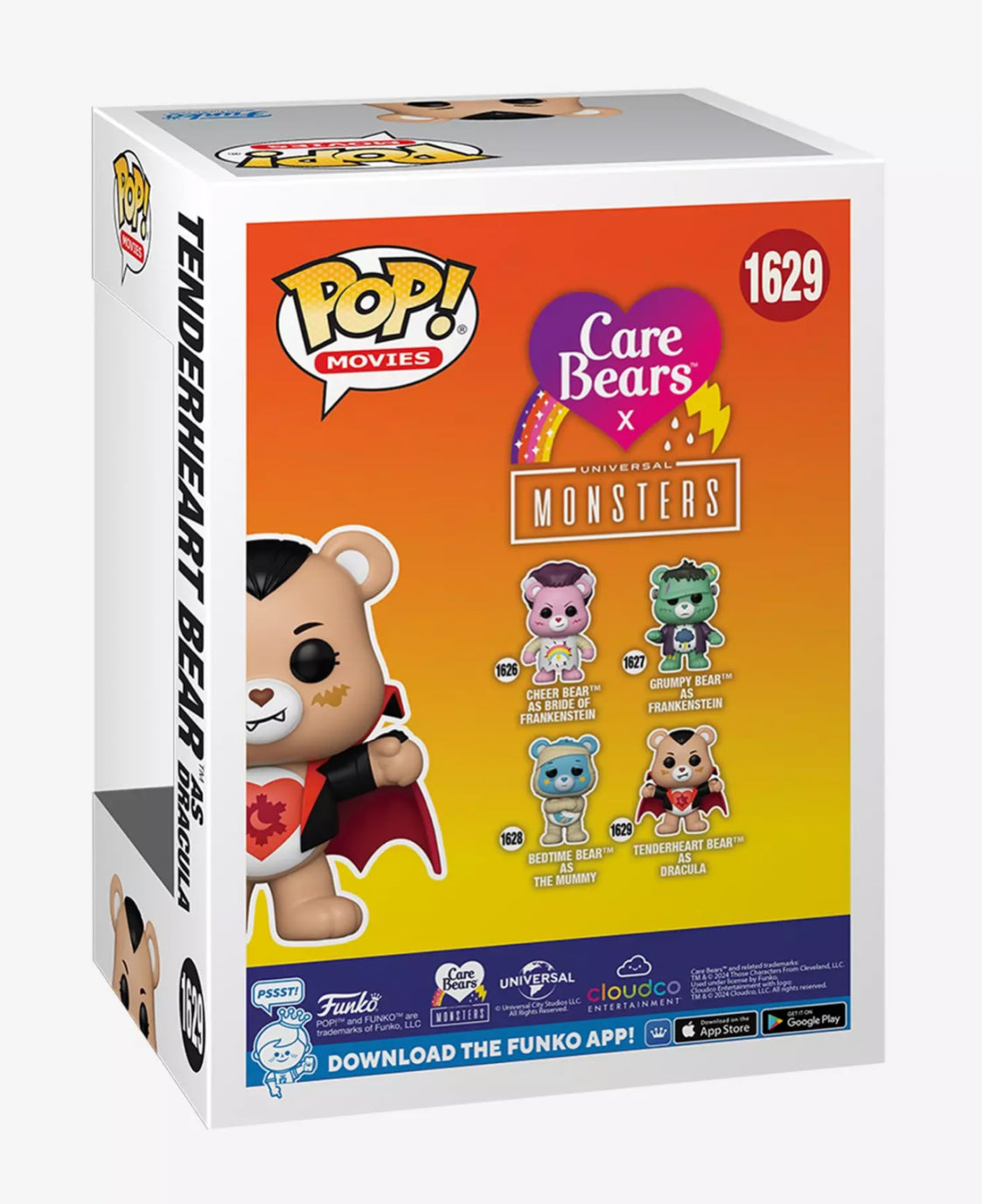 Care Bears X Monsters Tenderheart as Dracula #1629 Funko Pop Halloween Universal