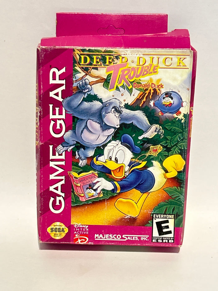 Deep Duck Trouble Starring Donald Duck Sega Game Gear CIB Complete Disney