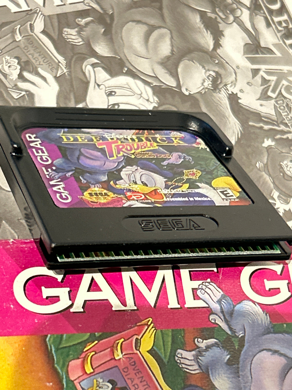 Deep Duck Trouble Starring Donald Duck Sega Game Gear CIB Complete Disney