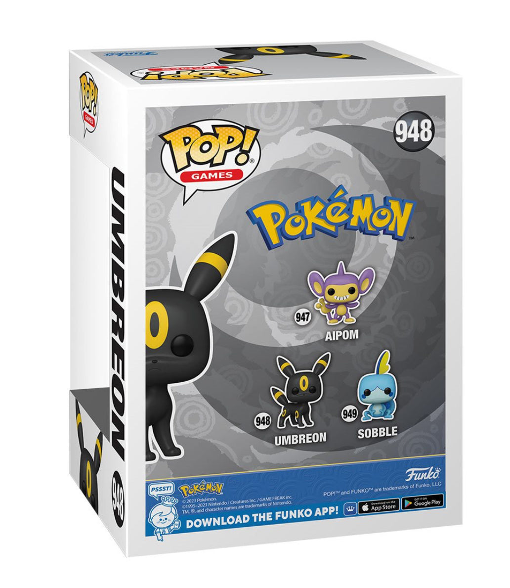 Pokemon Umbreon 948 Funko Pop Vinyl Figure Display Toy