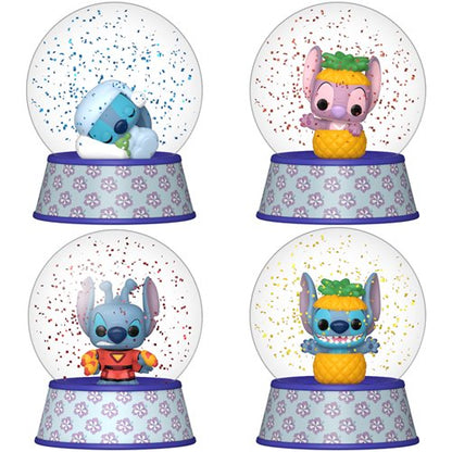 Lilo & Stitch Funko Mini Glitter Snow Globes Complete Set x4 NEW 2026 Angel 626