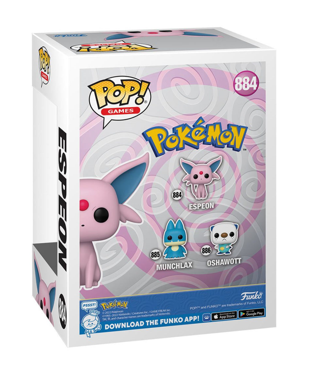 Pokemon Espeon 884 Funko Pop Vinyl Figure Display Toy