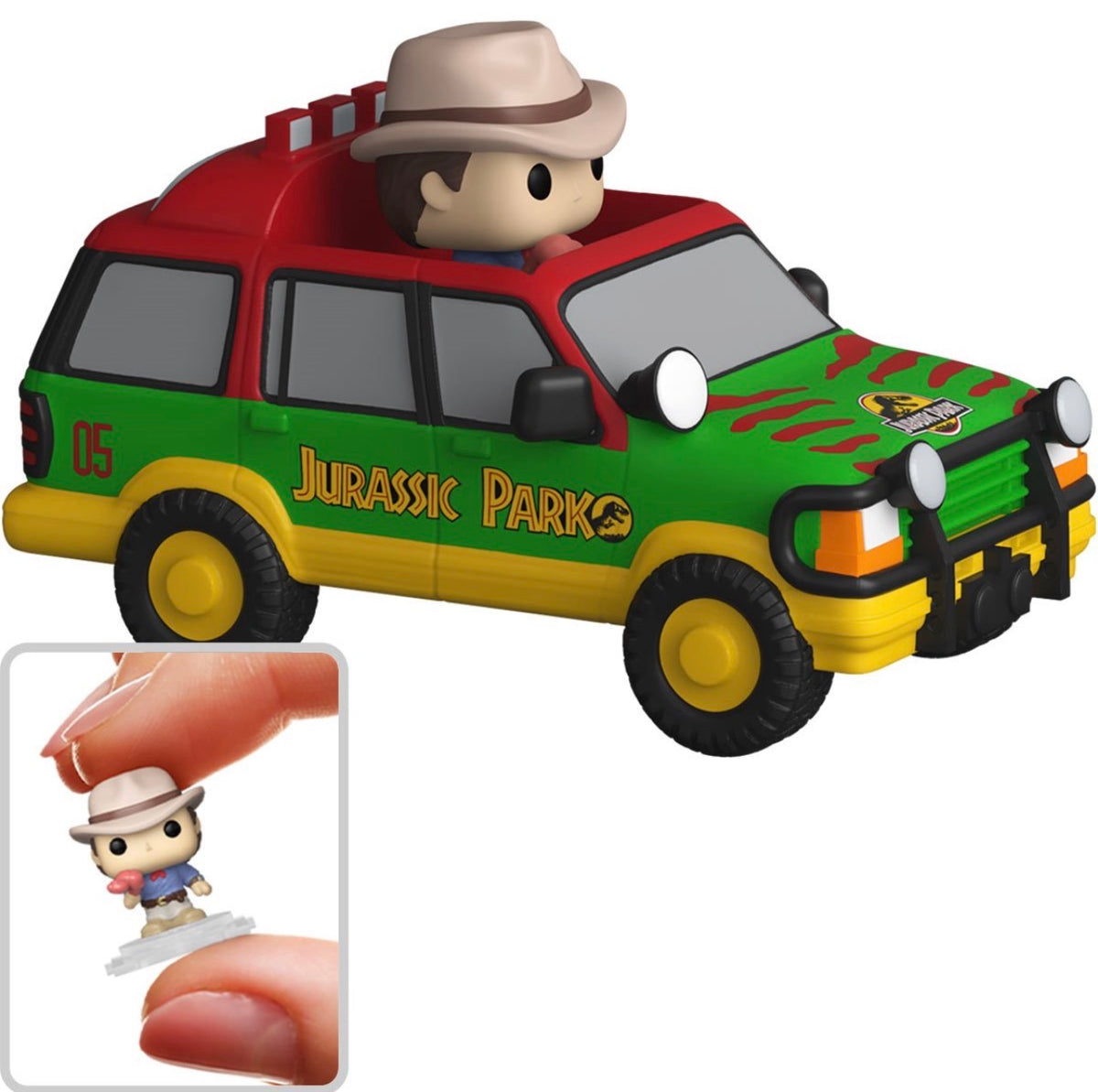 Funko Bitty Pop! Rides - Dr. Alan Grant with SUV - Jurassic Park Mini Figure