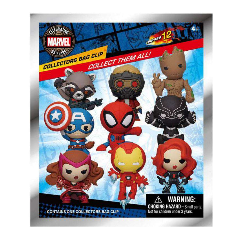 Marvel Comics 85th Anniversary 3D Foam Bag Clip 1 piece Random Figure